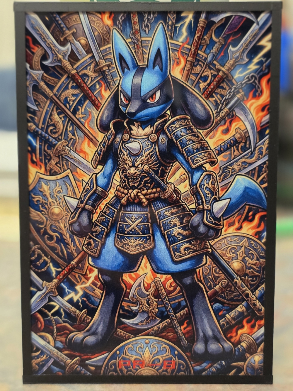 Pokemon Lucario Samurai Theme Art Board